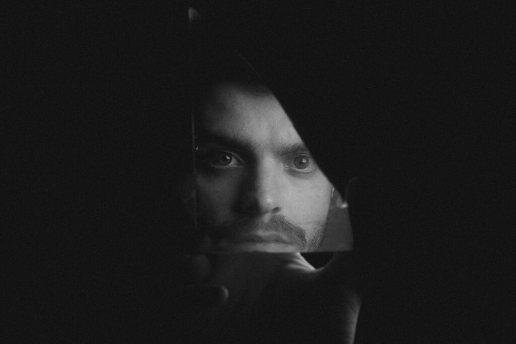 man in the darkness
